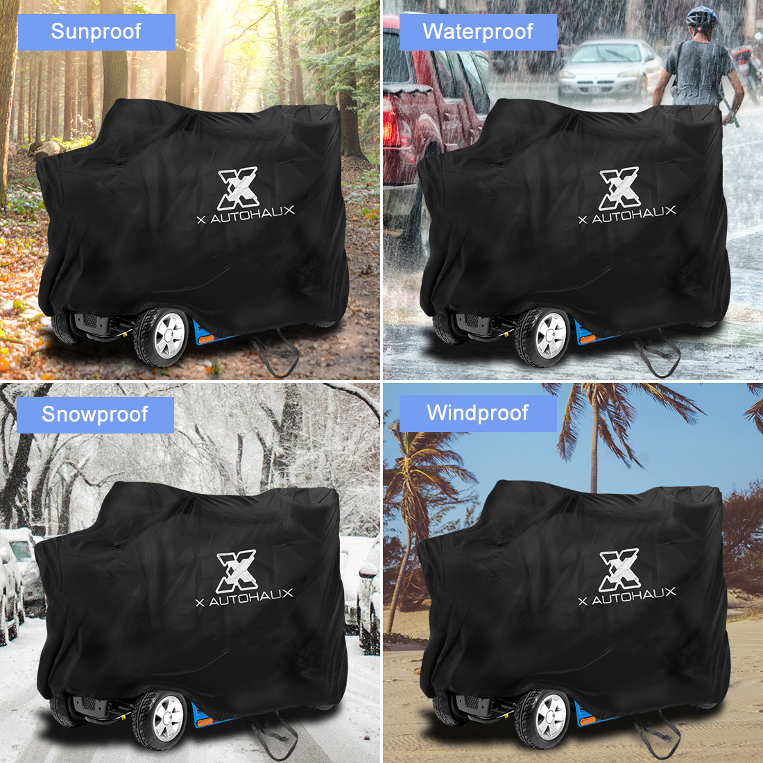 Housse De Protection Imperméable Pour Scooter/trottinette - Taille ~140x69x92 Cm, Tissu Oxford 210D, Résistante Aux UV