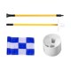 thumbnail image 5 of Bandera de green de golf y copa para hoyo, bandera de golf, juego de copa para hoyo, copa para putting de golf, Azul blanco, 5 of 9