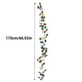 thumbnail image 3 of 67 Inch Artificial Easter Egg Garland with Green Leaves, Pastel Speckled Eggs on Vine, for Mantels, Fireplaces, and Indoor/Outdoor Holiday Decor, 3 of 9