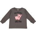 thumbnail image 3 of Inktastic This Little Piggy Loves Papa- cute Boys or Girls Long Sleeve Toddler T-Shirt, 3 of 5