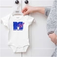 thumbnail image 5 of Retro MTV Tiger Stripe Print Logo Bodysuit Jumper Girls Infant Baby Brisco Brands 24M, 5 of 6