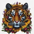 thumbnail image 3 of CafePress - Sunflower Tiger T Shirt - 100% Cotton Ringed T-Shirt, 3 of 4