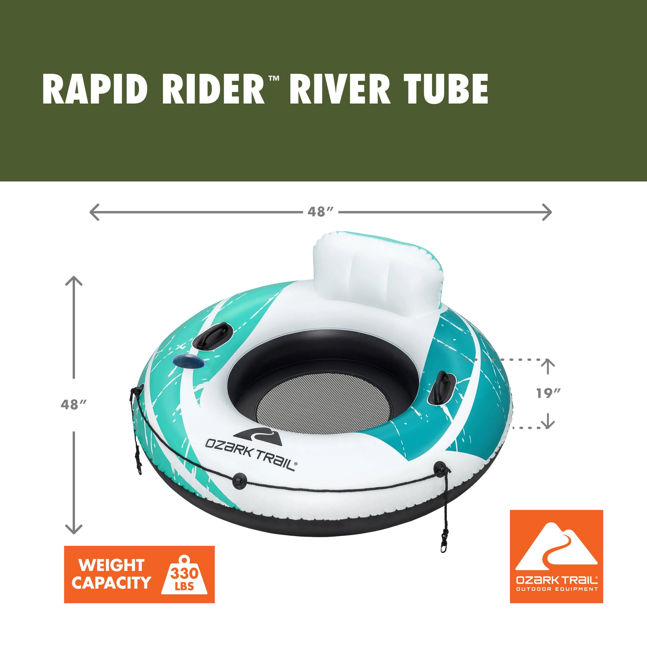 Ozark Trail Rapid Rider Single River Tube 48"