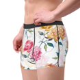 thumbnail image 5 of Cauagu Colorful Flowers Print Boxer Briefs for Men,Comfortable Breathable Men's Underwear Moisture Wicking Underpants -Large, 5 of 8