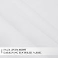 thumbnail image 2 of NICETOWN Extra Long Faux Linen Curtains, Pinch Pleated Light Filtering Privacy Noise Reducing Window Treatment, White, W 52 x L 108, 2 Panels, 2 of 7