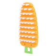 thumbnail image 5 of Carrot Shape Vegetable Brush Potato Scrub Brush Fruit Cleaner Kitchen Scrubber Orange, 5 of 5
