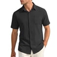 thumbnail image 1 of MDUKONU Chemise Décontractée pour Homme Coupe Régulière Non Rétrécie Chemise de Fête Noire m, 1 of 9
