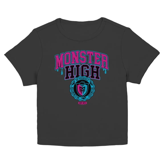 Juniors Monster High Be Yourself School Logo T Shirt