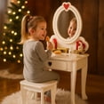 thumbnail image 1 of Tocador de Dormitorio con Espejo para Niños Set de Juguete Infantil De Madera, 1 of 9