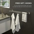 thumbnail image 2 of Adjustable Towel Bar Double Towel Holder Towel Rack for bathroom Thickened Stainless Steel Towel Rod with Hooks, 2 of 6