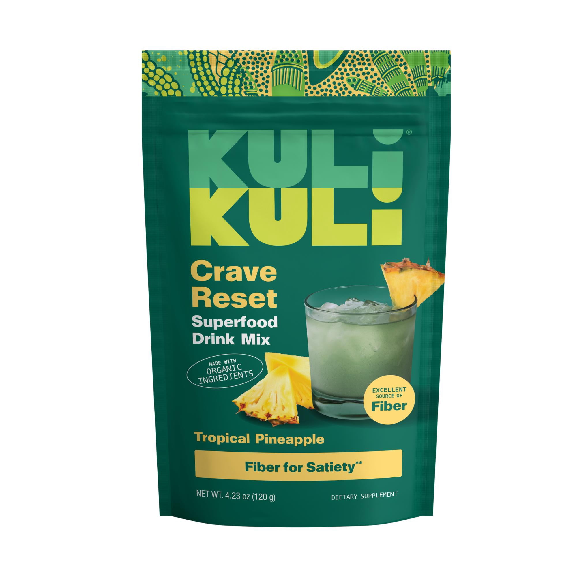 Kuli Kuli Crave Reset Superfood Drink Mix, 4.23 oz Powder