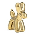 thumbnail image 6 of Balloon Dog Figurine for Home Decor - Ceramic Sculpture for Shelf, Coffee Table, Living Room or Office Accents - Contemporary Ornament Accent Display for Console and Mantel Styling - 7", Gold, 6 of 11