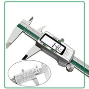 Electronic Digital Vernier Caliper, LOUISWARE Stainless Steel Caliper 150mm/0-6 inch Measuring Tools with Extra-Large LCD Screen, inch/Metric/Fractions Conversion
