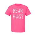 thumbnail image 2 of Bear Hug Lover | Mens Animal Lover Graphic T-Shirt, Neon Pink, Medium, 2 of 3
