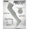 thumbnail image 2 of TCK Prosport Performance Fit Over the Knee Baseball & Softball Socks – Grey, Medium, 2 of 2