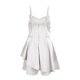 thumbnail image 2 of Gibobby Vestido de verano casual para mujer Vestido halter sexy para mujer(Blanco,G), 2 of 4