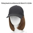 thumbnail image 3 of Wigs with Hat Baseball Wigs Hat Cancers Patients Straight Hair Wigs Hat Sun Hat, 3 of 19