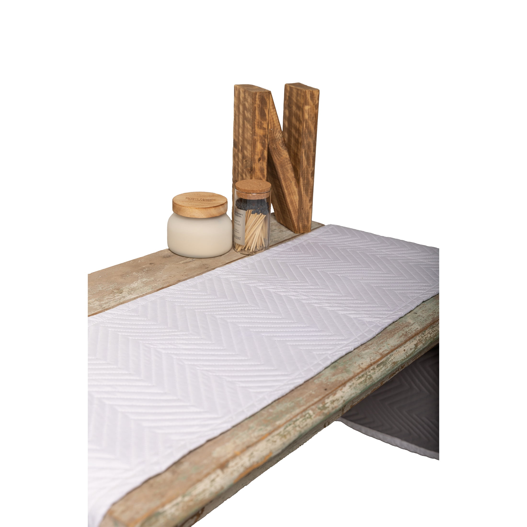 Quilted Tabletop - Runner 14X72 - Customize or Personalize People, Pets, Places Unisex. Adult, Teen Tween.