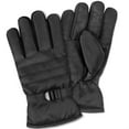 thumbnail image 2 of 1 Pair of Adult One Size Insulated Waterproof Windproof Cold Winter Weather Gloves for Snow, Wind, Rain, Hail, Freezing Temperatures and Harsh Climates in Black, 2 of 6