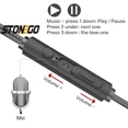 thumbnail image 3 of Experience the superior sound quality of STONEGO dual-driver in-ear headphones. Designed for sports enthusiasts, these sports dynamic headphones deliver powerful stereo bass., 3 of 6