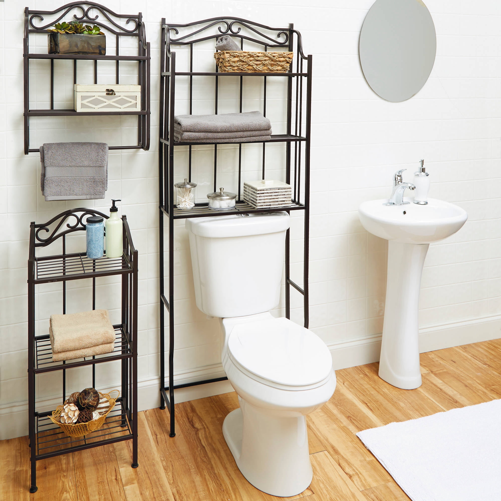 Night Stands 3-Tier Over The Toilet Metal Storage Rack Bathroom - Main Image