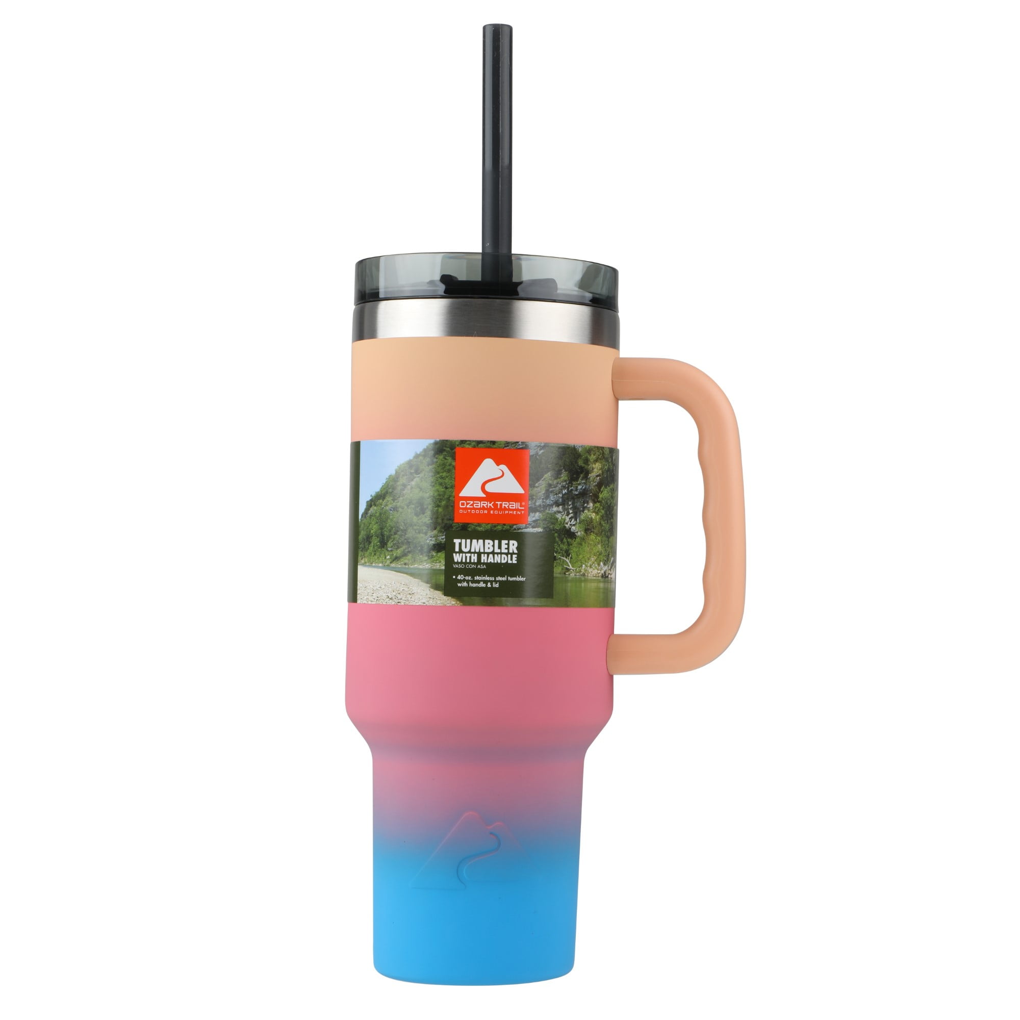 Ozark Trail 40 oz Vacuum Insulated Stainless Steel Tumbler Gradient