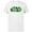 White, variant on Star Wars Logo Green Shamrocks St. Patrick’s Day - Short Sleeve Cotton T-Shirt for Adults - Customized-Black