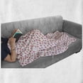 thumbnail image 5 of Floral Soft Flannel Fleece Throw Blanket, Cartoonish Flower Petals in Spring Colors on Plain Background, Cozy Plush for Indoor and Outdoor Use, 50" x 60", Multicolor, by Ambesonne, 5 of 5