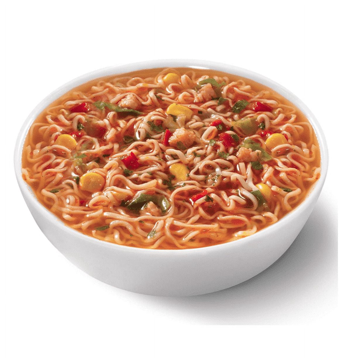 Nissin Hot and Spicy Chicken Flavor Ramen Noodle Soup, 3.32 Ounce (Pack of 12)