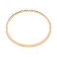 thumbnail image 2 of Michael Kors Brass and Enamel MK Logo Bangle Bracelet for Women, Color: Gold/Black (Model: MKJ8110710), 2 of 2