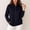 Black, variant on Womens Stand Collar Fleece Zip Jacket Ribbed Cuff & Hem Side Hand Pockets Minimalist Straight Cut for School Run Neighborhood Visit Gray M