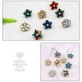 thumbnail image 4 of maskred 5pieces Button Covers Set For Shirts Crystal Fancy Detachable Buttons Crystal D, 4 of 5
