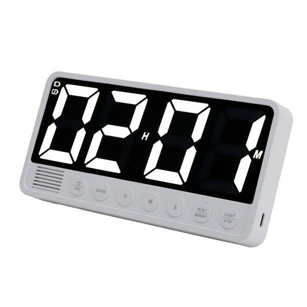 Temporizador Digital De Cocina, Pantalla Grande LED, Función De Memoria, Temporizador Magnético De 2000 MAh Para Entrenamiento Físico