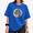Blue-1, variant on UNISHE Women's Grayscale Realistic Full Moon Copy Moon Joy Graphic Cropped Short Sleeve T-shirt Classic Relaxed Fit Casual Tee For Night Sky Astronomy Aesthetic Lovers