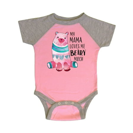 

Inktastic My Mama Loves Me Beary Much with Cute Bear Gift Baby Boy or Baby Girl Bodysuit