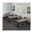 thumbnail image 3 of Regency Cain 72 x 24 in. T-Base Training Seminar Table- Noble Oak & 2 Cadence Nesting Chairs, 3 of 10