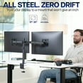 thumbnail image 3 of VIVO Black Dual Monitor Desk Mount Adjustable Stand, Fits Screens up to 32", 3 of 7