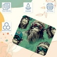 thumbnail image 3 of Monkey Gaming Mouse Pad Desk Mat, Square 8.3x9.8 Inch Non-Slip Rubber Bottom Printed Design for Office and Gaming, 3 of 6