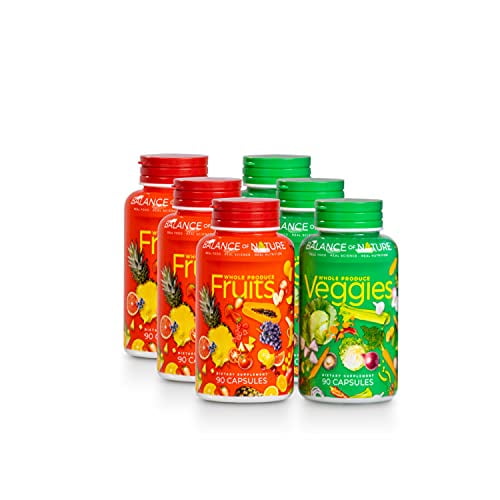 Balance Of Nature Fruit and Vegetable Supplements 90 Fruits and 90