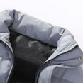 thumbnail image 6 of Men's and Big Men's Puffer Vest Casual Warm Sleeveless Zipper Jacket with Pliad Collar Black 4XL, 6 of 9