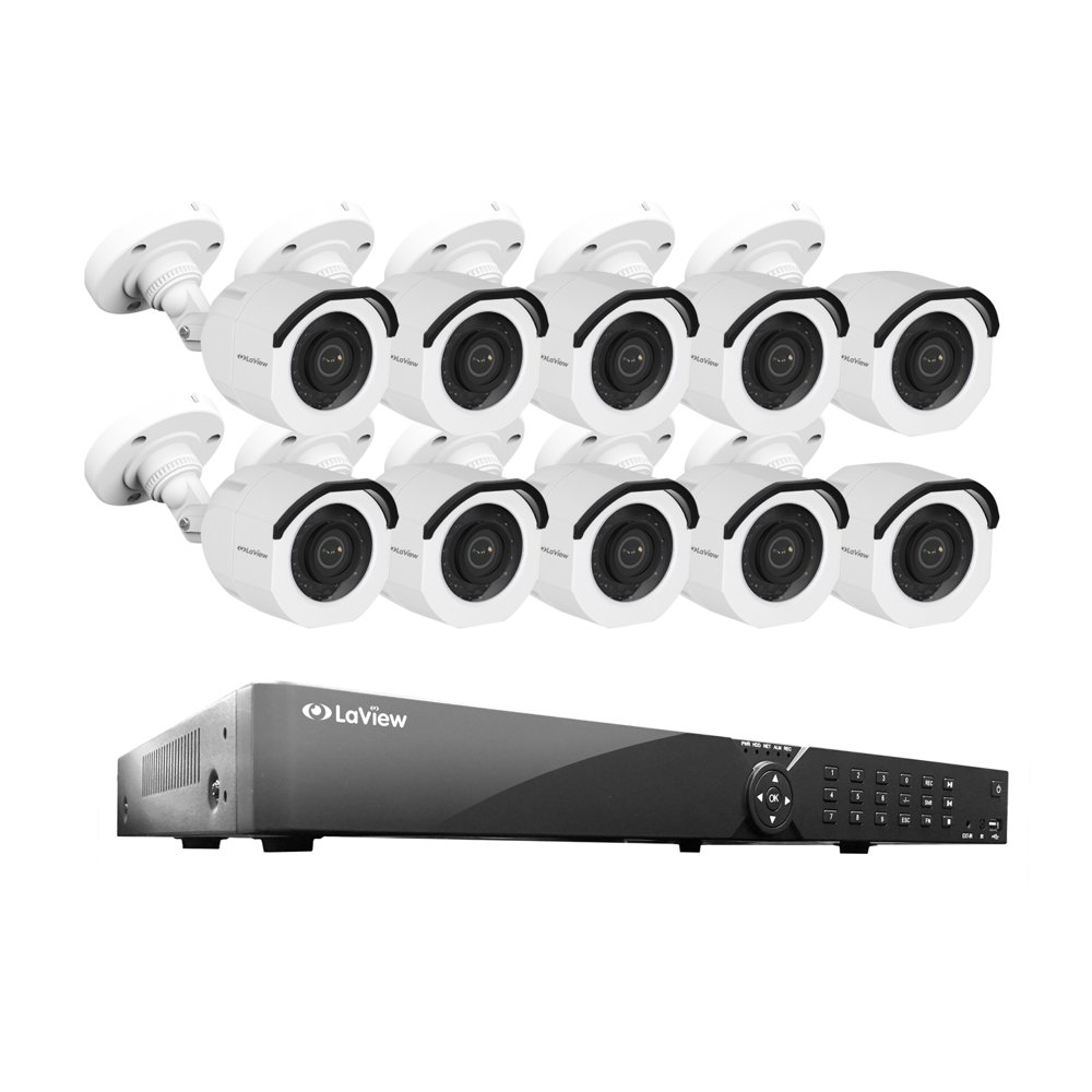 LaView 16 Channel DVR Security System W/10 HD 1080P Indoor/Outdoor