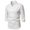 White, variant on Black Dress Shirts For Men Men'S Pullover Stand Collar Three-Quarter Sleeve Men'S Color Loose Blouse