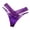 Purple, variant on G String Thongs for Women Low Rise T-Back Seamless Hipster Underwear Crisscross Strappy Cheeky Panties
