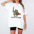 thumbnail image 3 of We Test At Dawn Funny Frog Teacher T-Shirt, Test Day Standardized Testing Tee, Teacher Humor Educator Gift Shirt Unisex, 3 of 8