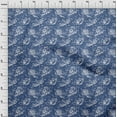 thumbnail image 4 of oneOone Polyester Spandex Royal Blue Fabric Floral Dress Material Fabric Print Fabric By The Yard 56 Inch Wide, 4 of 4