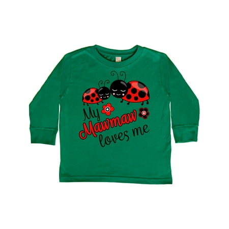 

Inktastic My Mawmaw Loves Me with Cute Ladybugs Gift Toddler Boy or Toddler Girl Long Sleeve T-Shirt