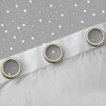 thumbnail image 4 of Manfei Kawaii Stars Polka Dot Blackout Curtains Set of 2 (52x84 Each),Playful Design Curtain,Gray White, 4 of 6