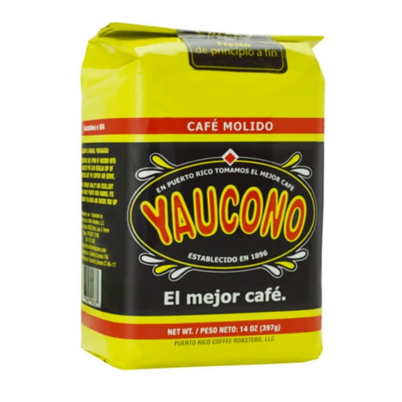 Yaucono Ground Coffee Bagged, Arabica Medium Roast, 14 Ounce Bag