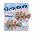 thumbnail image 1 of Juguete masticable para perros Benebone Puppy Fishbone, más suave para masticadores modestos, 1 of 6