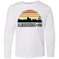 thumbnail image 3 of Inktastic Albuquerque New Mexico Skyline Long Sleeve Youth T-Shirt, 3 of 5